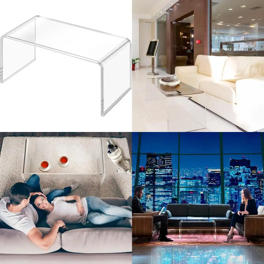 

Elegant Acrylic Coffee Table with Rounded Edges for Modern Living Rooms