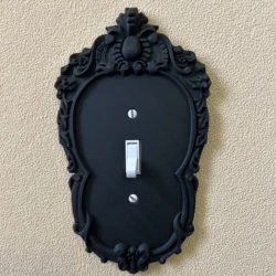 1pc, Gothic Victorian style switch panel cover - easy to install, battery free, perfect for home lighting and ceiling fans
