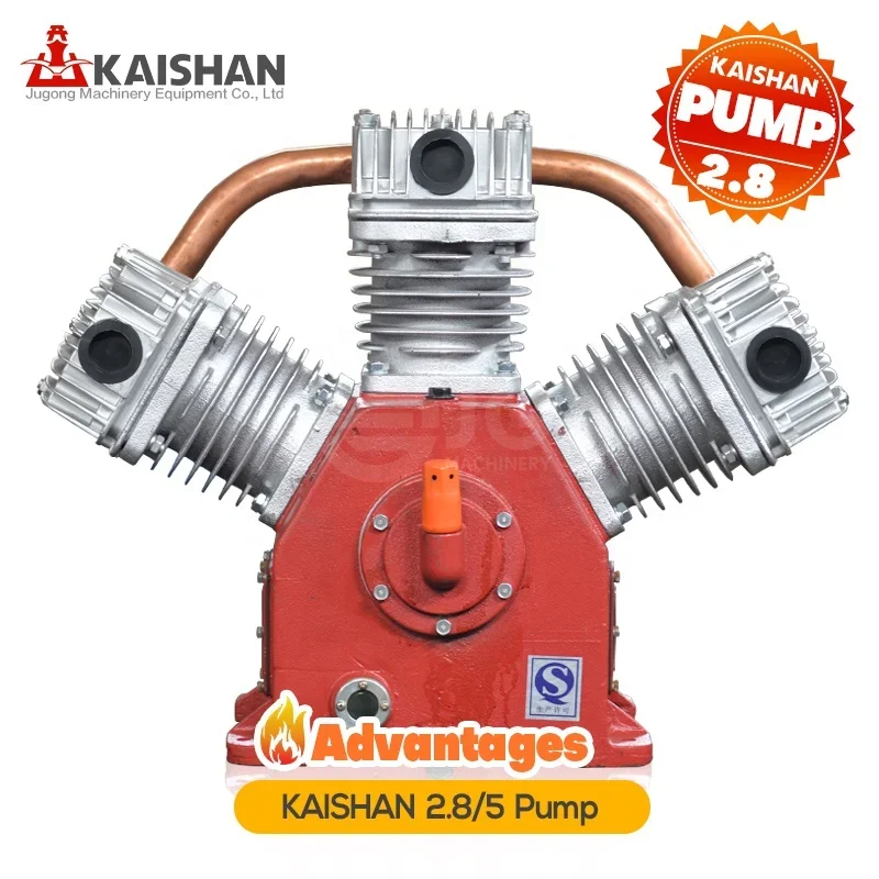 Kaishan 2/3 Cylinder Piston Air Compressor Spare Parts Pump Air Compressor Pump Heads