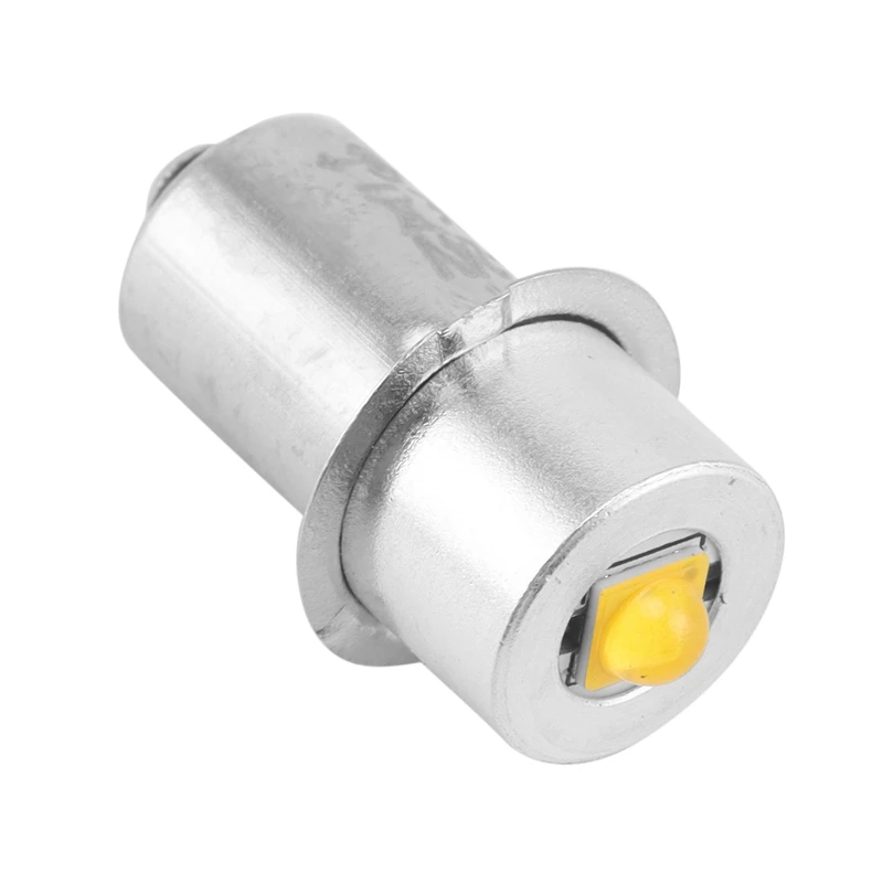 Lampadina per torcia Lampadina di ricambio a LED in metallo per esterni ad alta luminosità Escursionismo Campeggio Pesca 6-24V P13.5S