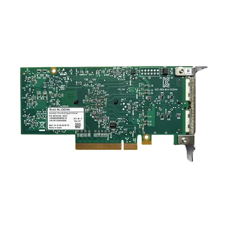 MCX314A-BCCT Mellanox ConnectX-3 Pro 40 GB Ethernet PCIe CX314A Dual-Port QSFP Server