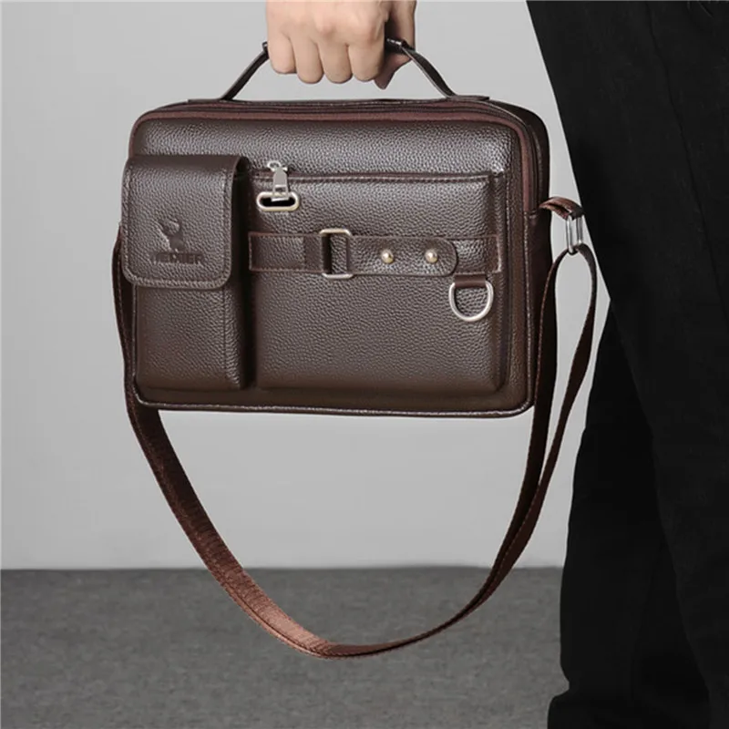 Crossbody Bag Cross Border Men's Single Shoulder Business Commuting Single Shoulder Bag High-end Feeling Men's Shoulder Bags