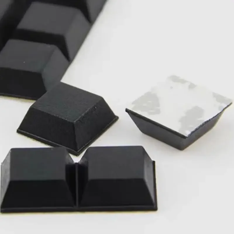 3-100Pcs Black Self Adhesive Rubber Anti Vibration Pads Speaker Shock Absorber Furniture Feet Protector Non Slip Mat Protector