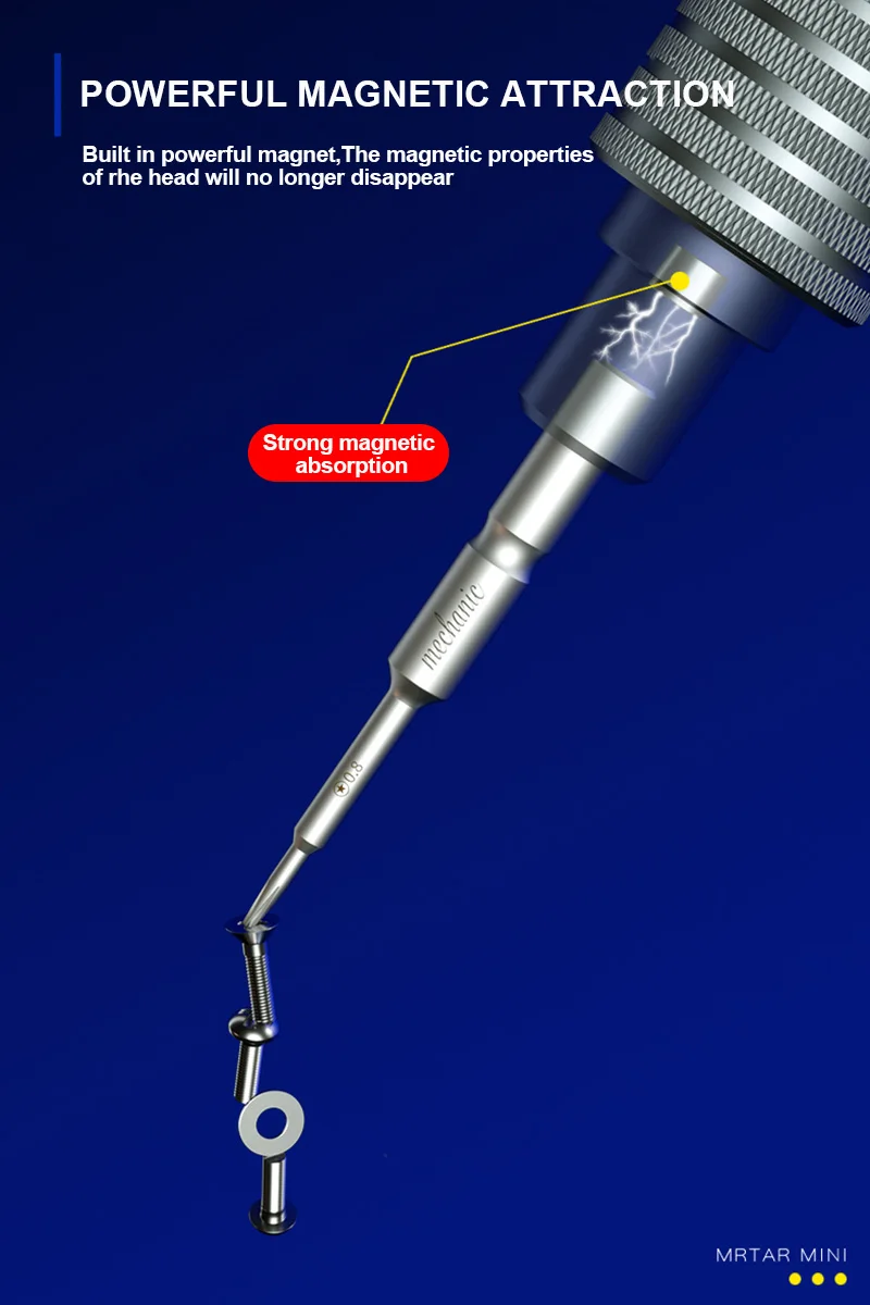 Neues MECHANIC High Hardness Schraubendreher-Set Convex Cross Torx T2 Y0.6 Pentalobe Phillips für Telefonuhr-Reparatur-Öffnungswerkzeug – Detail 8