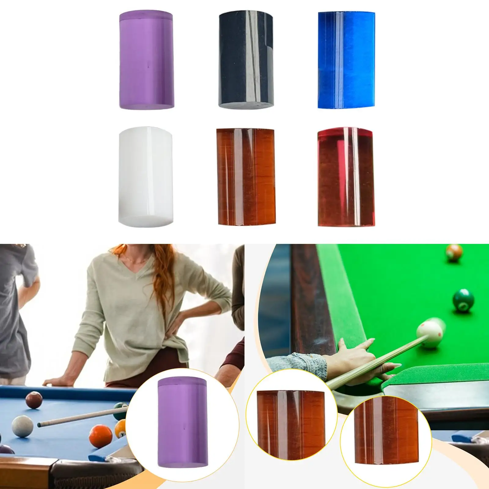 

Billiard Pool Cue Ferrule Maintenance Lightweight Professional Easy Installation Reliable 0.57" Cue Tip Ferrule Direct Replaces