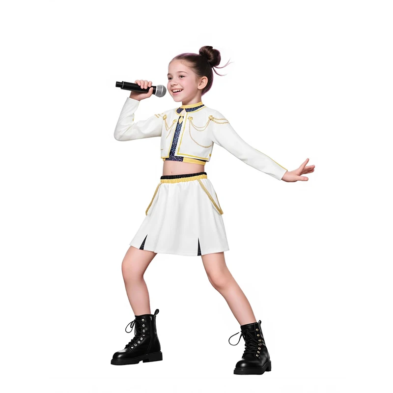 

Костюм для косплея Kpop «Охотник на демонов» Rumi Zoey Mira, стиль для девочек, детская одежда для выступлений на сцене, Хэллоуин