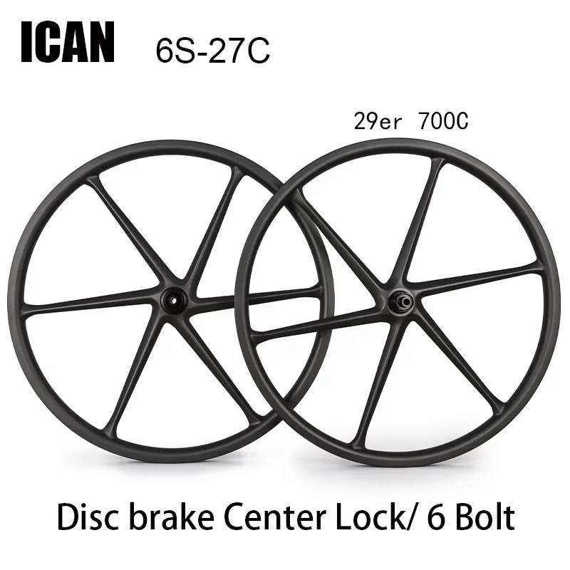 

ICAN 29er Гравий 6S Велосипед со спицами Карбоновые колеса для RSX Faster Lighter Горный велосипед MTB Колесная пара Уровень соревнований Принимаем 120 кг