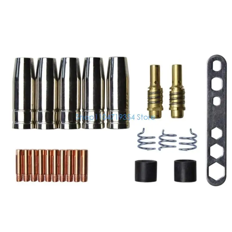 0XLD Exchangeable MOVE Solderer Contact Tip and Nozzle Set Strengthened Ventilation Plan Thin Transportable Welding Accessories