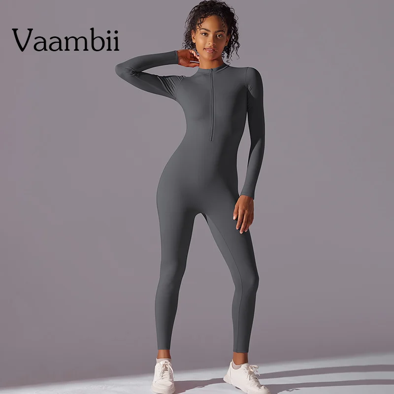 

Womens Long Sleeve Gym Outfit Women Jumpsuit Fitness Sports Wear Gymwear Workout Clothes Sport Suit Women Seamless Yoga Set