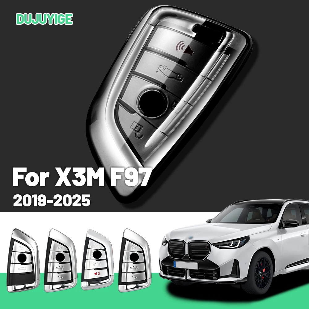 

Прозрачный чехол для автомобильного ключа из ТПУ для BMW X3M F97 2019-2026, защитный чехол для ключа, автоаксессуары 2020 2021 2022 2023 2024 2025