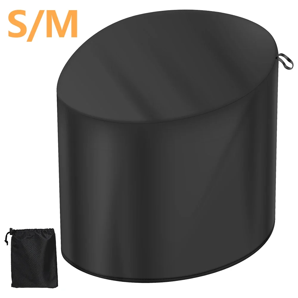 Papasan Chair Cover Waterproof Dustproof Cover with Bottom Drawstring & Storage Bag Patio Furniture Seat Cover for Home Outdoor