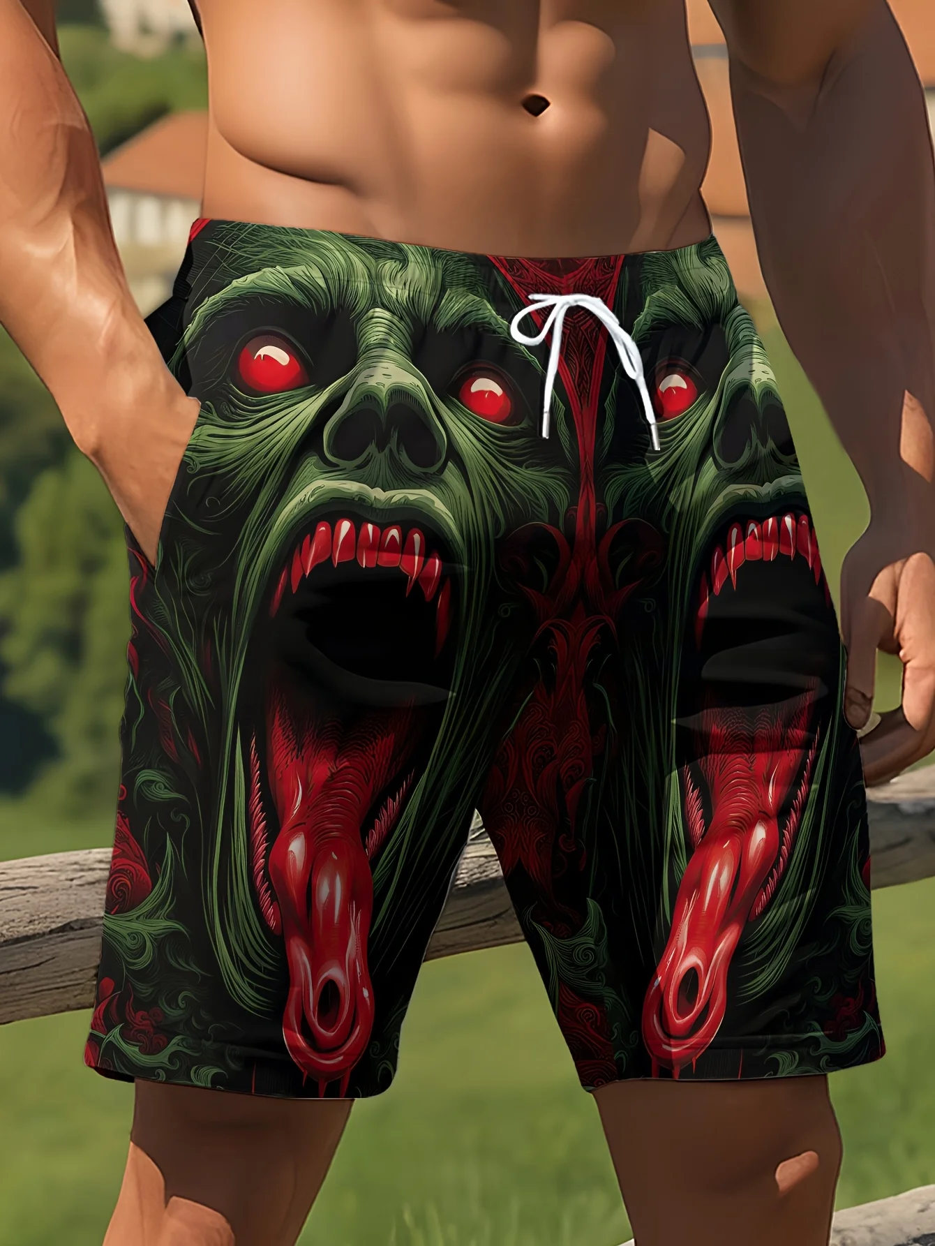 

Повседневные шорты модели 2026 года, уличный стиль, 3D-принт «Зомби», быстросохнущие и дышащие, подходят для всех сезонов.