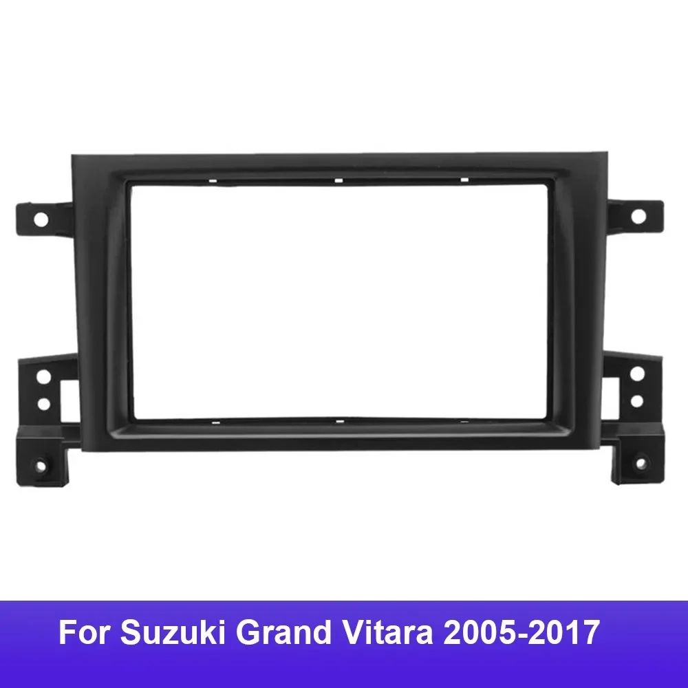 

2 DIN автомобильный радиоприемник для Suzuki Grand Vitara 2005-2017, двойной Din DVD-рамка, адаптер, панель, крепление на приборную панель, комплект Tirm