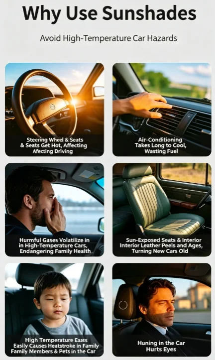 For Toyota C-HR CHR C HR 2016-2023 Car Nano-Insulat Windshield Sunshade UV Block Front Window Sun Visor Foldable Car Accessory view 3