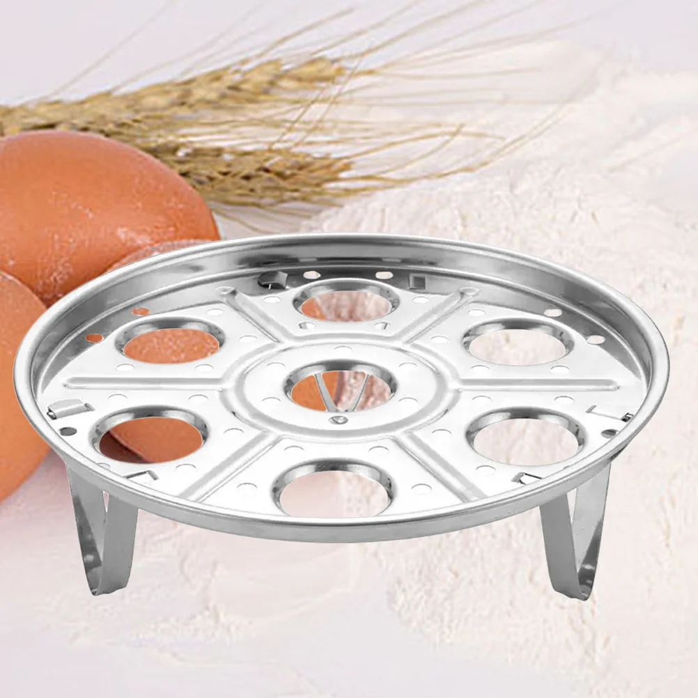 

7 Hole Stainless Steel Egg Steamer Single Layer Steaming Tray Nutritious Cooking Rack Kitchen Accessories Egg Steaming Rack
