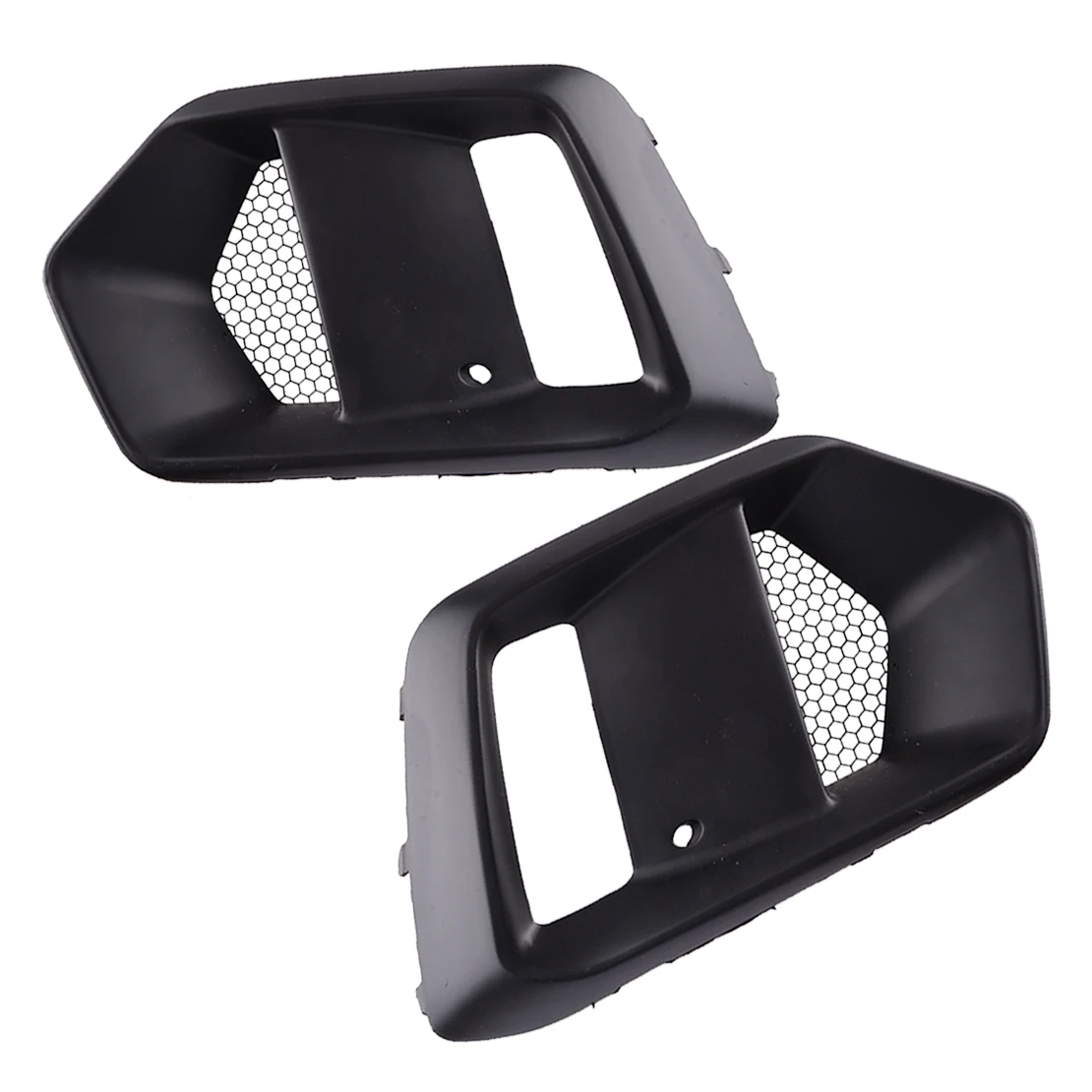 

1 Pair Front Bumper Fog Light Cover Bezel Trim Frame Inset Net Fit for Ford Focus RS 2016 2017 2018 Black