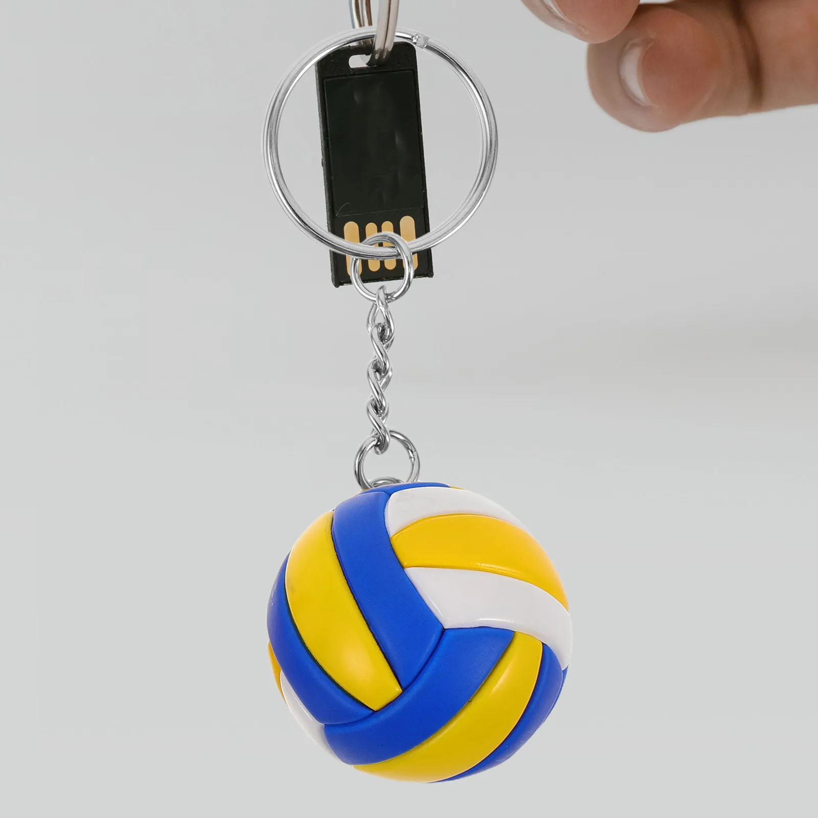 3Pcs Volleyball Keychains Mini Ball Sport Keyrings Team Gifts Volleyball Party Favors Backpacks School Bags