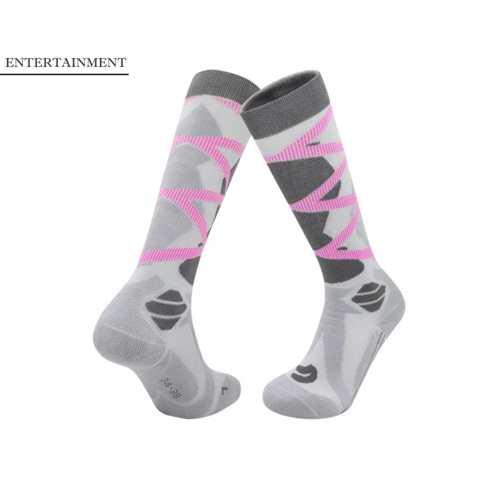 

Носки для катания на лыжах, впитывающие пот, теплые, толстые, дышащие, для сноубординга, влагоотводящие, эластичные, термоноски из шерсти для мужчин и женщин