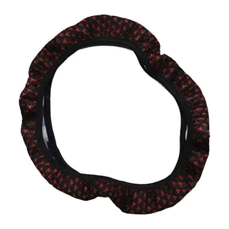 Steering Wheel Cover Car Steering Wheel Cover For Women Wheel Cover Flowers Print Anti-Slip Funda Volante Car Accessories