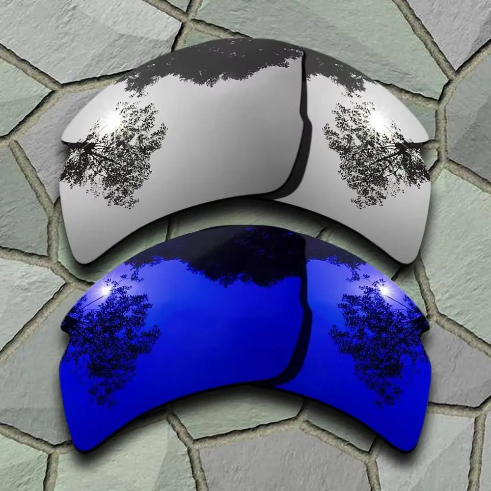 Хромированные и фиолетово-синие поляризационные линзы с защитой от царапин для Oakley Flak 2.0 XL