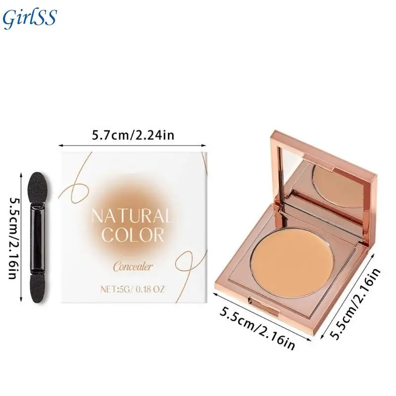 Correcteur cercle sombre portable avec correcteur hydratant brosse pour les fêtes l'usure quotidienne les T4MB