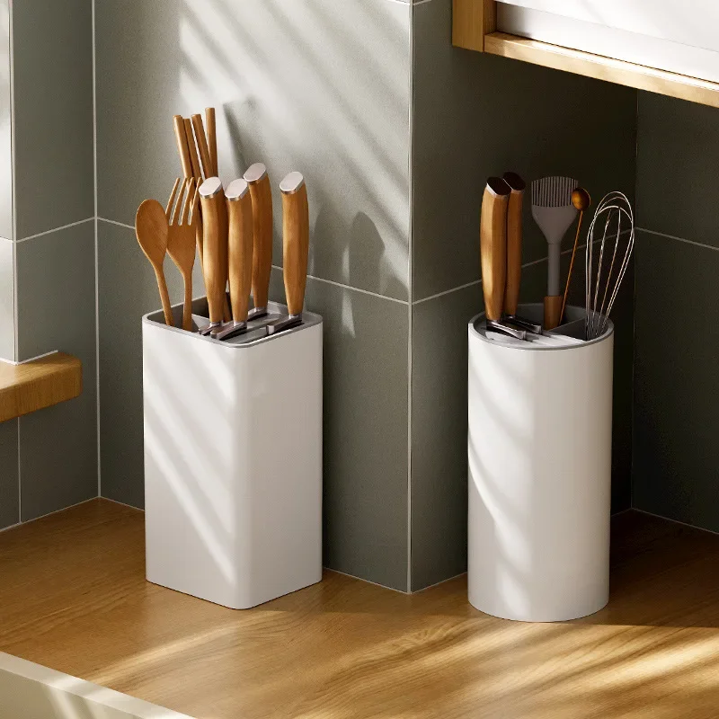 

Kitchen knife storage rack Multifunctional removable household kitchen knife Fruit knife Tableware storage rack integrated