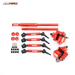 RCAWD RC diff set gearbox+ Drive shaft +Hex adapter for Arrma Big Rock Senton Vorteks Granite 3S BLX Mega 550 Upgrade Parts