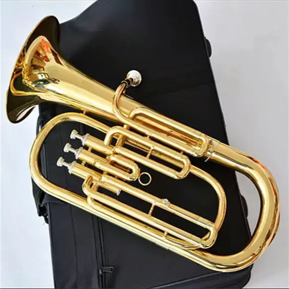 Japan original 110 Brass gold-plated baritono B-flat tenor professional-grade tone three-key euphonium instrument trumpet horn