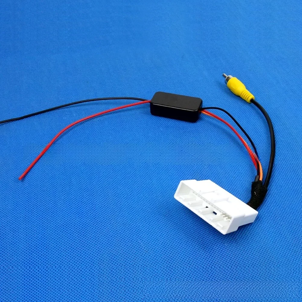 Camera Wire Harness Rearview Camera Adapter Cable with Voltage Step-Down Board for Nissan 24P Rearview Mirror Systems