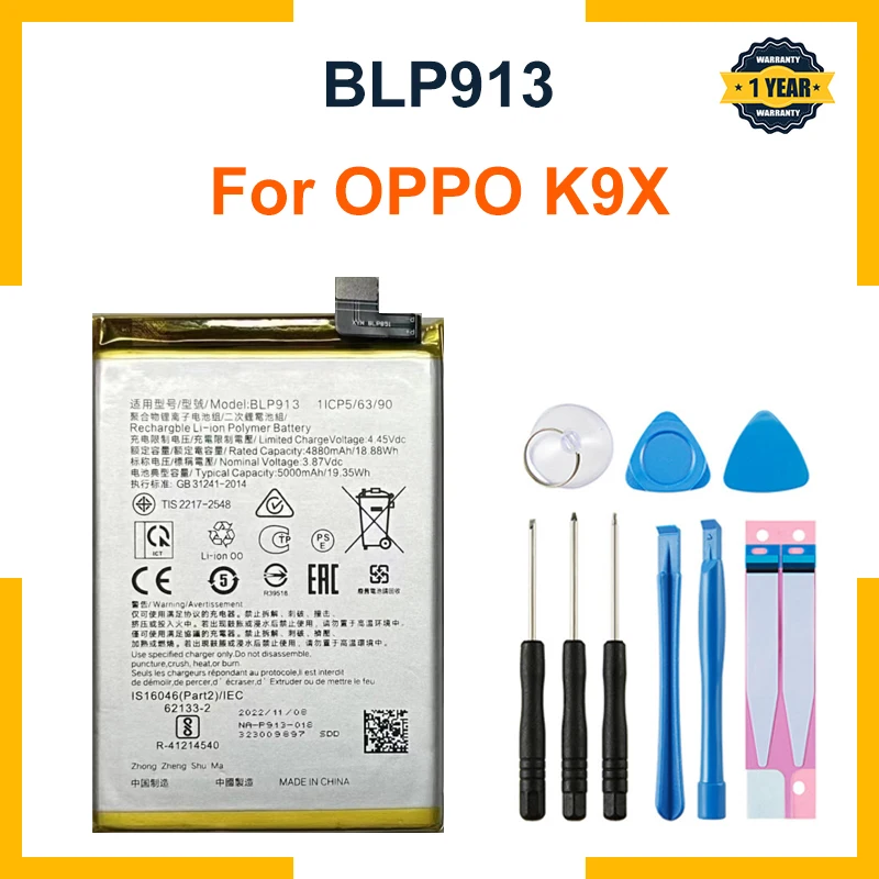 New Battery 5000mAh BLP913 Battery For K9X BLP913 Mobile Phone Batteries