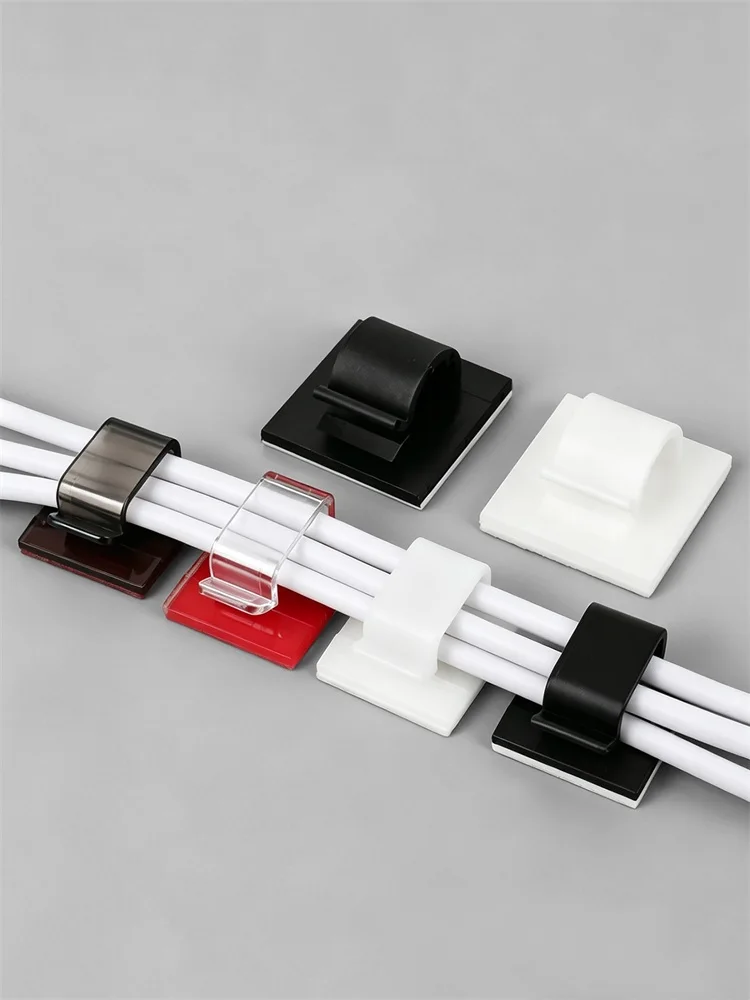 Cable Management Adhesive Clip Guiding Line Wire Arrangement Protector Fixations Cord Holder Clearance Winder Clips Attache Home