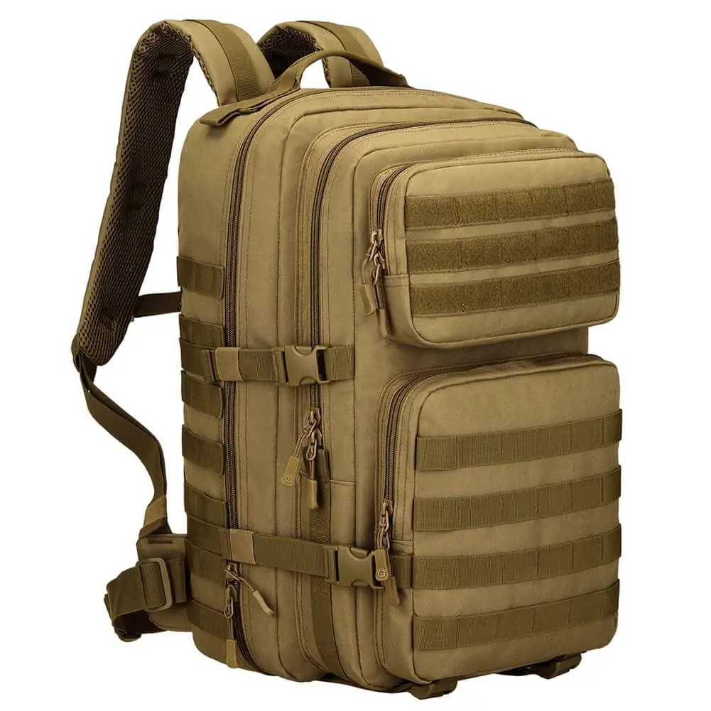 

45L Large Capacity Tactical Backpack Molle Assault Bag Laptop Backpack Travel Pack for Outdoor Camping Fishing Hiking Hunting