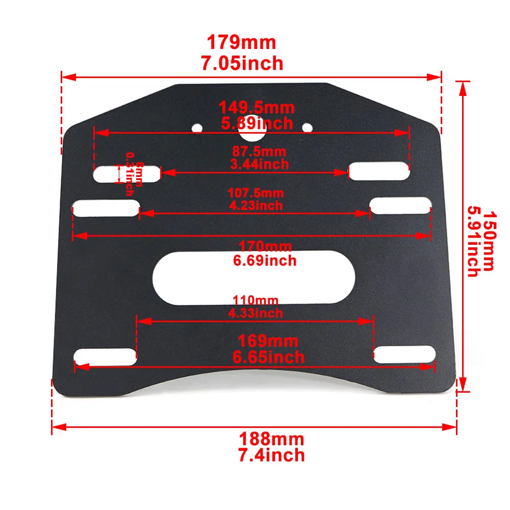 Universal Kennzeichen Halter Halterung Fit für Polaris RZR XP 1000 Ranger Können Bin Maverick x3 Kawasaki mule teryx krx YXZ Rhino