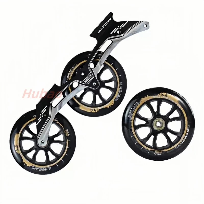 سرعة الزلاجات عجلات 3*90 مللي متر 3*100 مللي متر 3*110 مللي متر 3*125 مللي متر حذاء تزلج بعجلات زلاجات دوارة إطارات سوبر كبيرة 3 عجلات #5