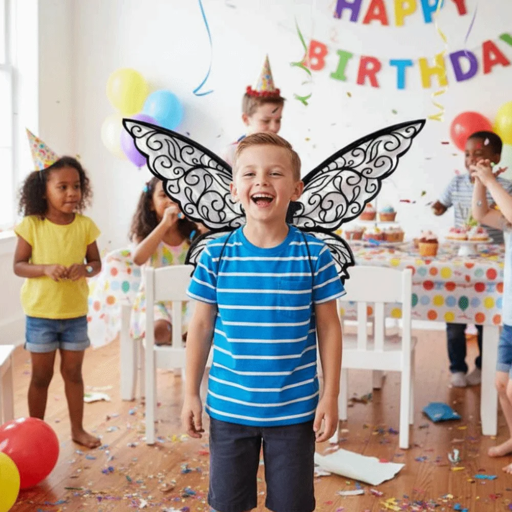 

Фэнтезийные красочные крылья бабочки феи из органзы ручной работы, крылья принцессы бабочки, блестящие крылья эльфа, костюм для взрослых и детей