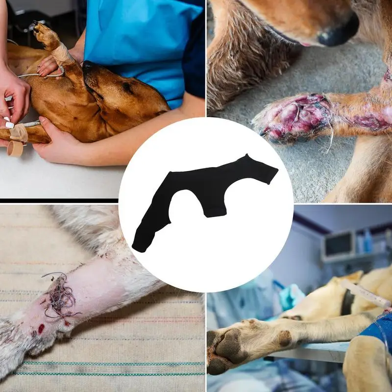 Dog Back Leg Sleeve Dog Thigh Wound Protective Sleeve Anti-Licking Dog Protection Sleeve Elbow Recovery Sleeve For Wound Care