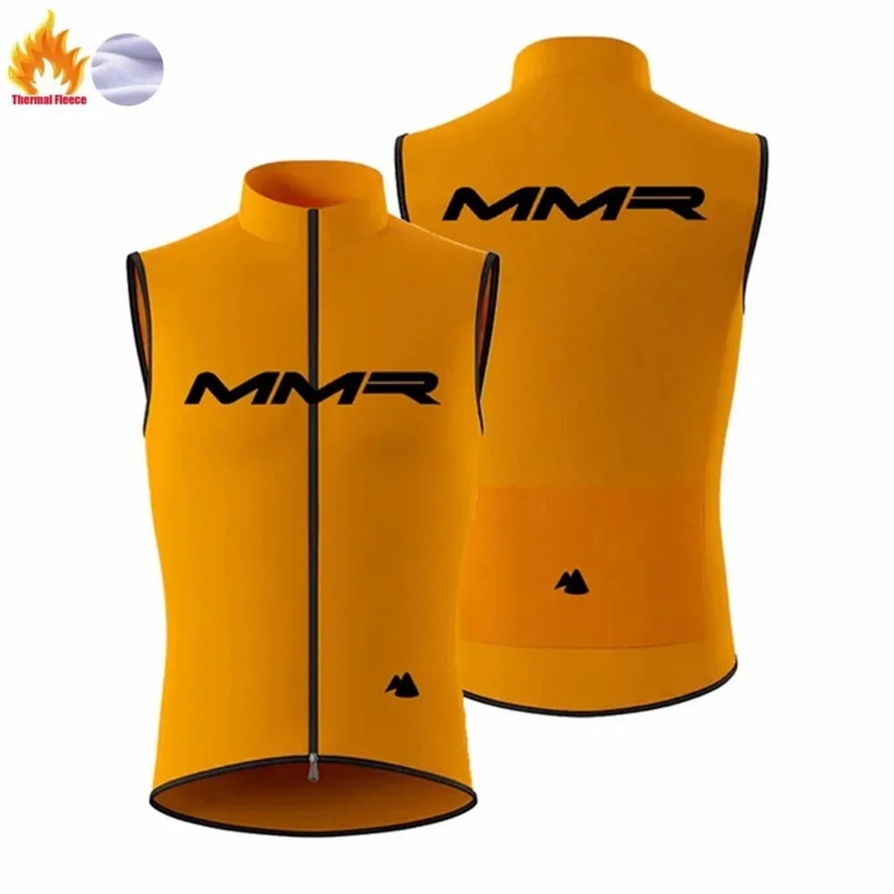 

MMR Bicycle Winter Thermal Fleece Vest Cycling Jersey Cashmere Sleeveless Vest Mtb Road Cycle Jackets Vest Bike Clothing