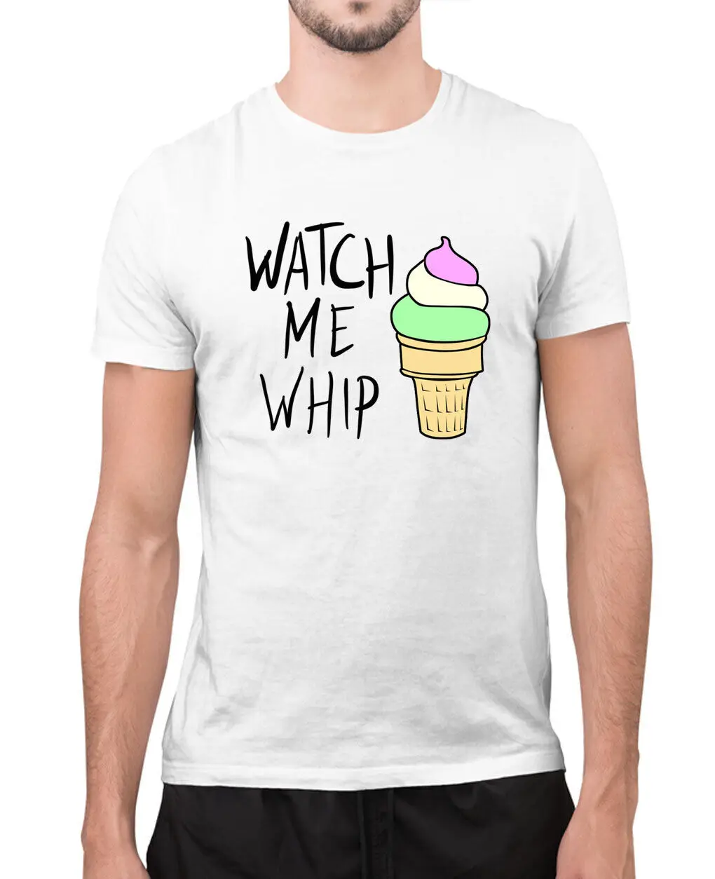 Watch me whip t shirt funny ice cream lover