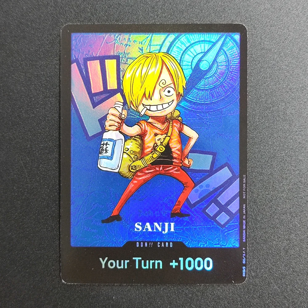 Proxy Tcg English One Piece Sanji Don!! Card Japan Exclusive Textured Holo Foil Mint Premium Collectible TCG Promo Card