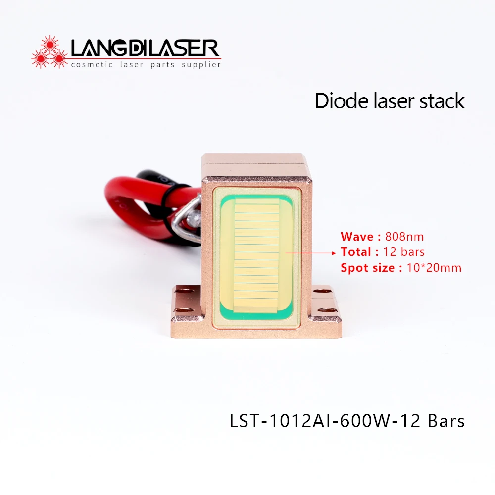 LST-1012AI Laser Stack For Hair Removal / 12 Bars / Each Bar 50w / Total Power 600W / Guarantee 10,000,000 times