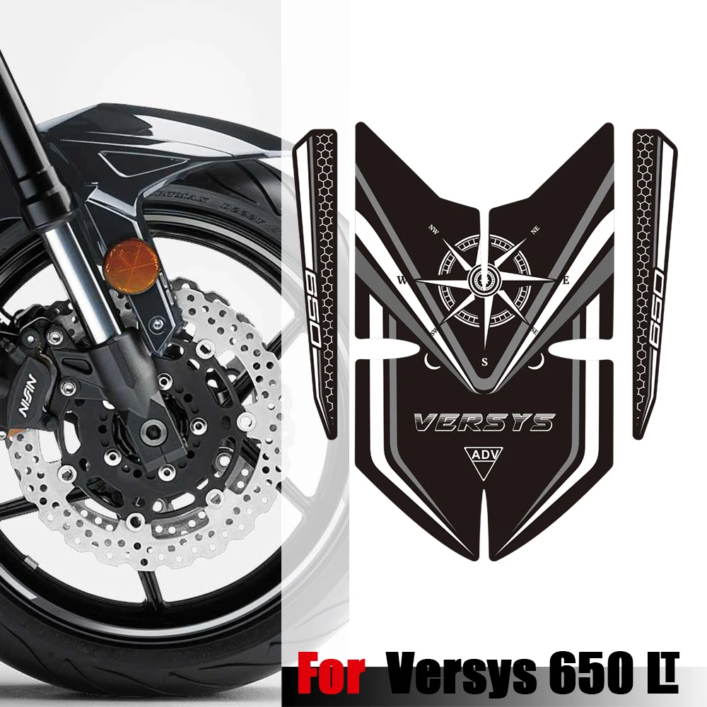 

Motorcycle Protective Sticker For Kawasaki Versys 650 LT Touring Tank Pad Stickers Decals Protective Windshield Windscreen Front