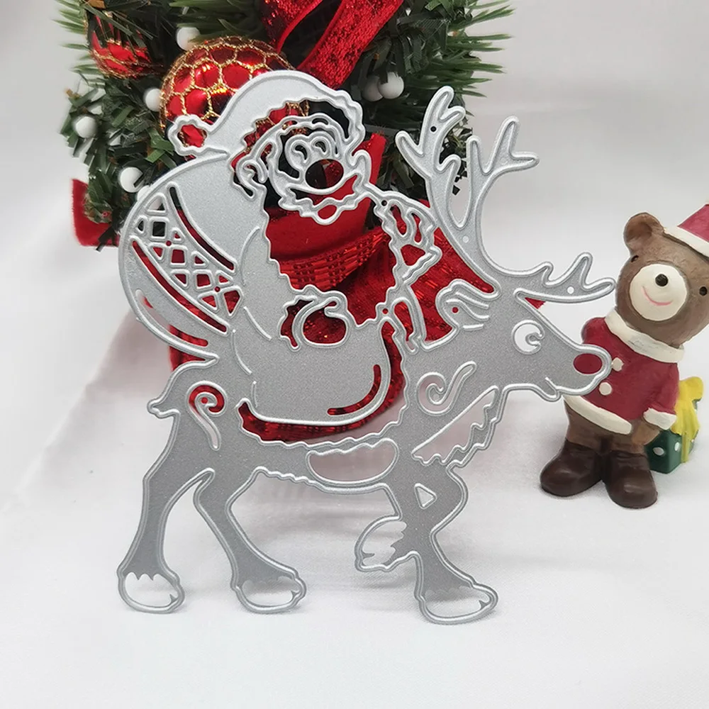 Pan's 2022 Cutting Dies Santa Claus Die Cuts for Christmas Scrapbooking Embossing DIY Manual Photo Album Decor Knife Mold Models