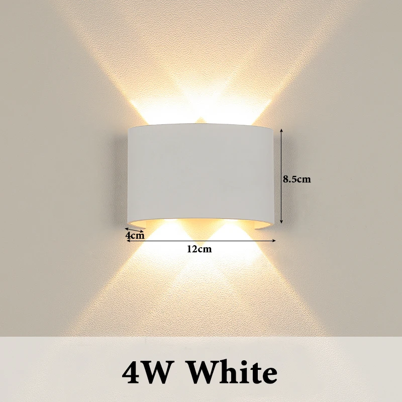 LED Wall Lamp Waterproof IP65 Garden Lighting A85-265V Interior Wall Light Indoor For Bedroom Stairs Fixture Outdoor Wall Lamps