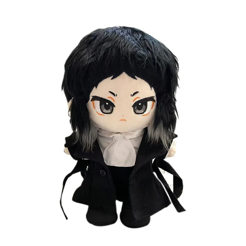 20cm Akutagawa Ryunosuke Baumwoll puppen Anime Bungou streunende Hunde stille tollwütige Hund/Diablo mit Original kostümen Dress-up Puppenspiel zeug