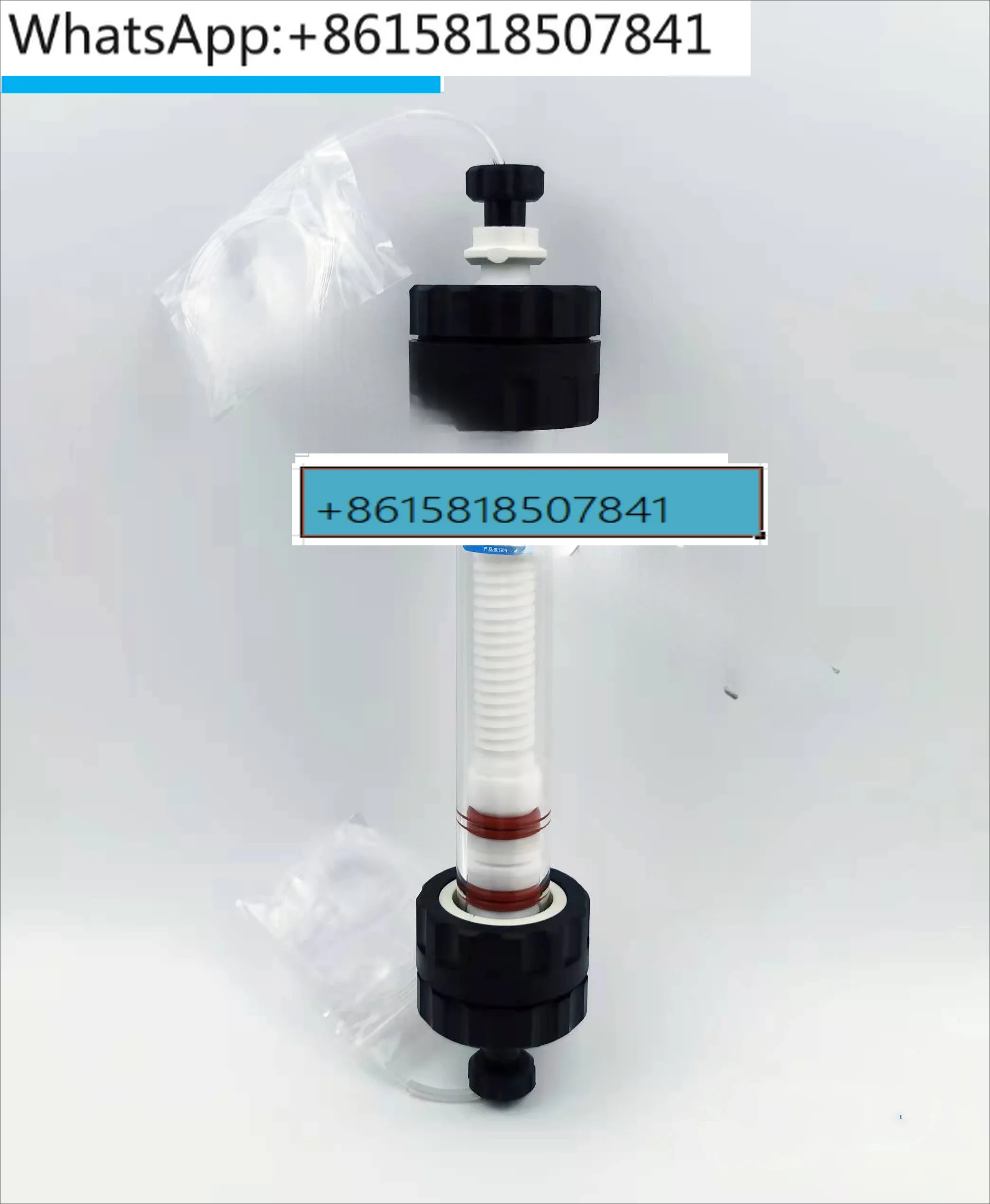 Medium pressure glass chromatography column with adapter inner diameter 15mm/25mm/35mm gel chromatography column