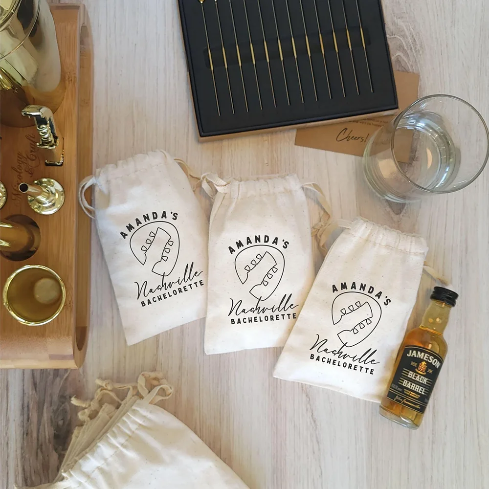 

Personalized 5PCS Nash Bash Favor Party Decoration Bags Nashville Bachelorette Hangover Party Survival Kit Bags Wedding Supplies