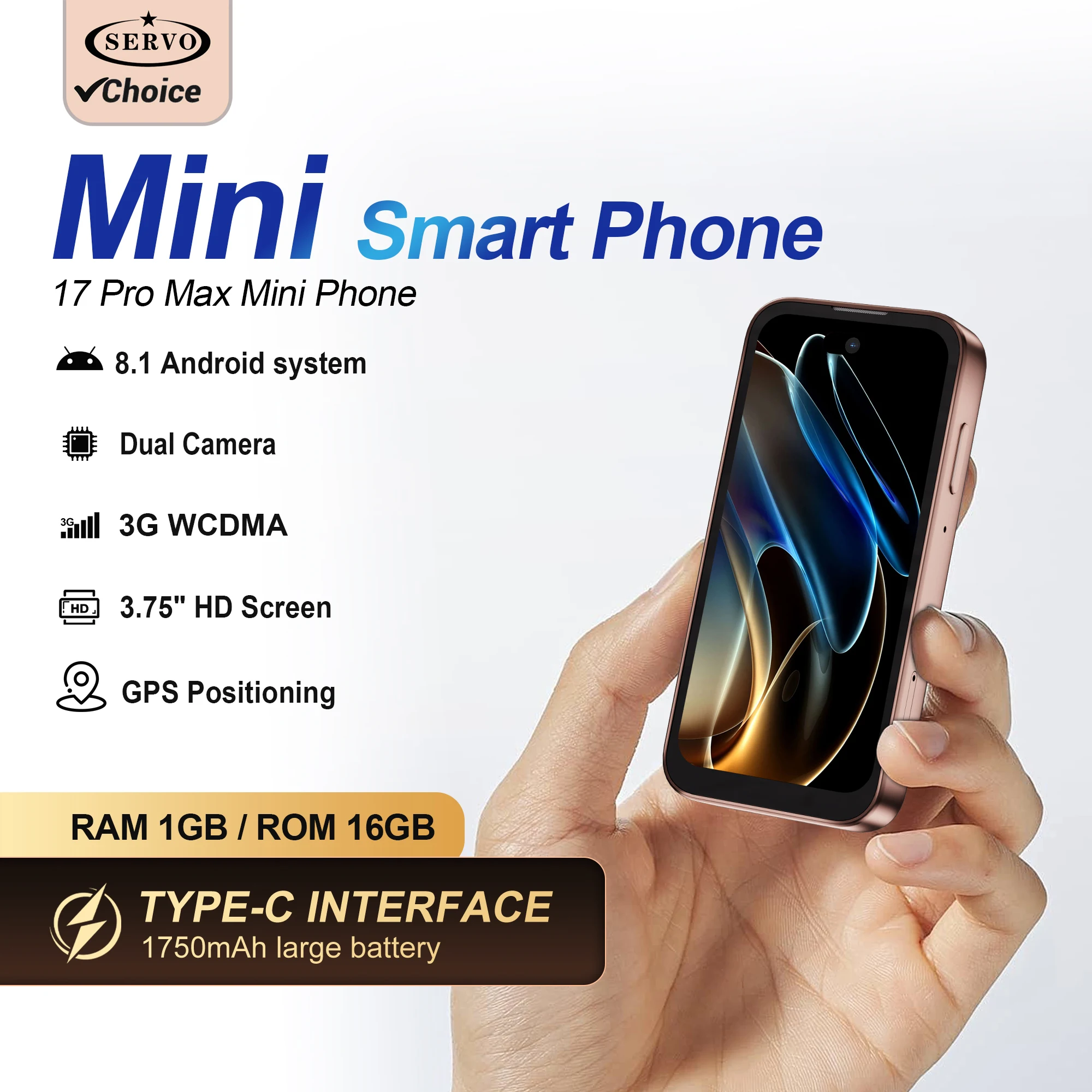 2026 SERVO Mini Smartphone 3G WCDMA 3.75