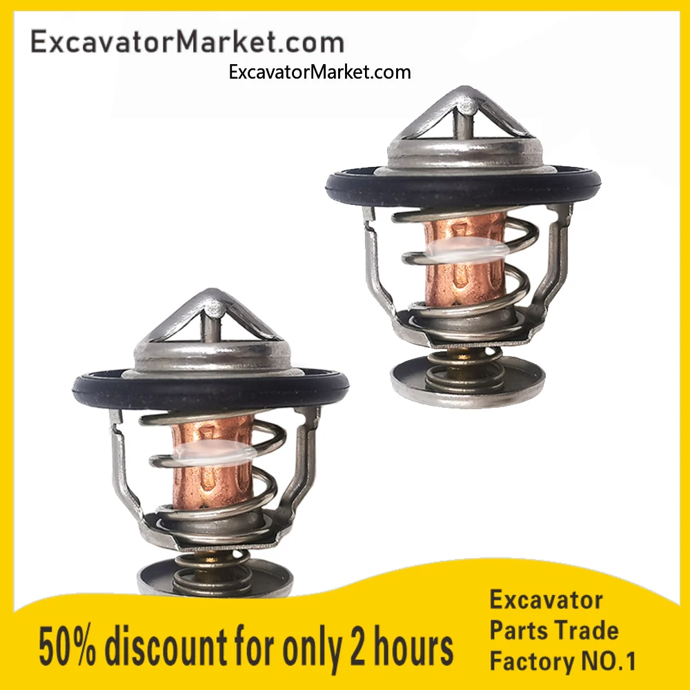 Construction Machinery  Thermostat For Yanmar 4TNV88 3TNV88 Excavator 129155-49801 4900260 12915549801 Excavator Accessories