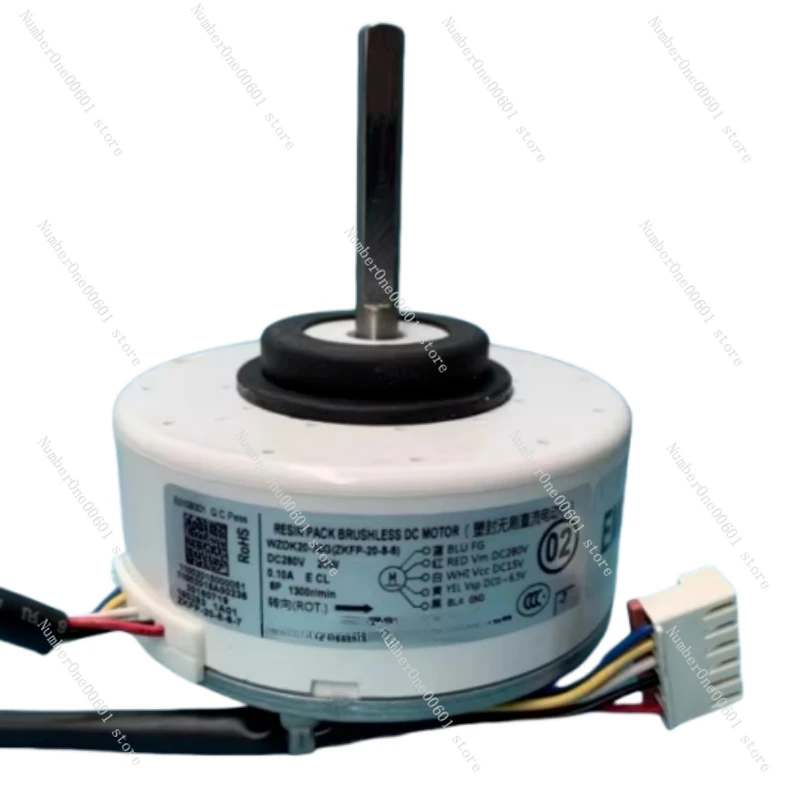 Motor de aire acondicionado Inverter para Midea, 20W, WZDK20-38G(ZKFP-20-8-6), ventilador de CC sin escobillas, reemplazo