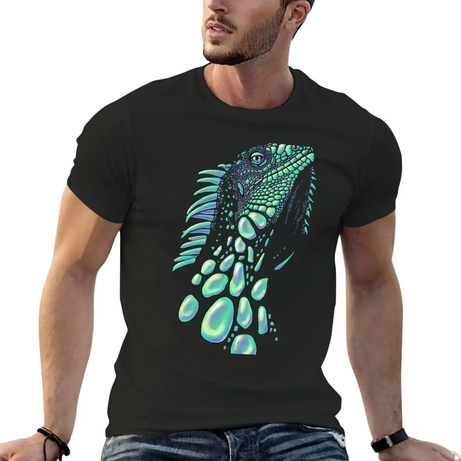 

Iguana (soap bubbles) T-Shirt rapper graphic tees for a boy tops designer shirts tee shirts for men